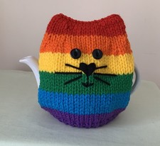 New Hand Knitted Rainbow