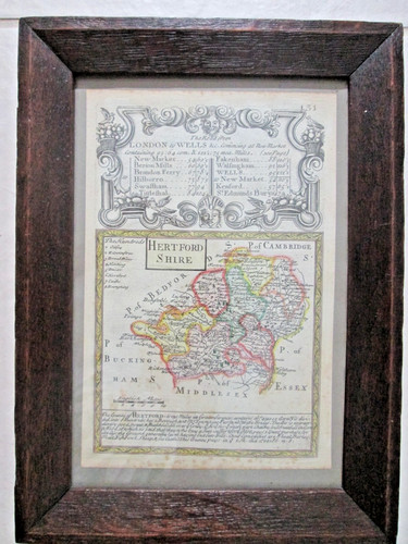 1720 owen bowen framed map - 1720,