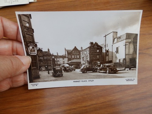 Postcard market place otley - market,