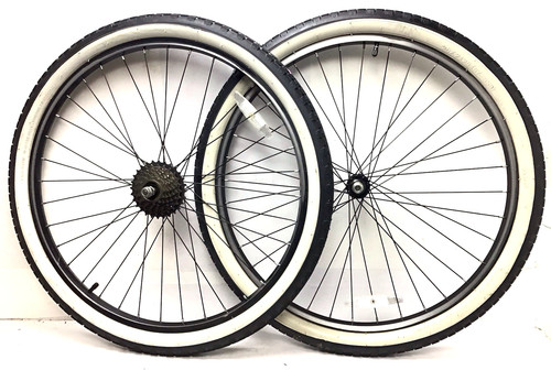 Bicycle black wheel set - black,