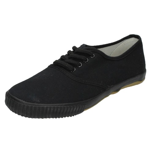 Mens spot canvas lace - mens, up