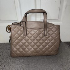 Dune London Taupe Quilted Tote