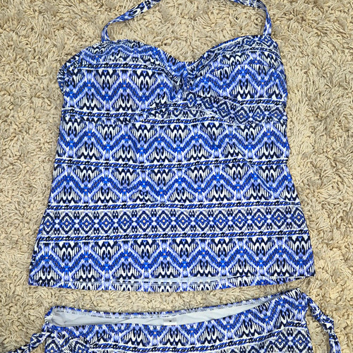 Matalan geometric tankini set - tankini,