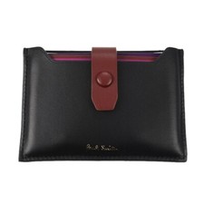 PAUL SMITH Black Leather Pull