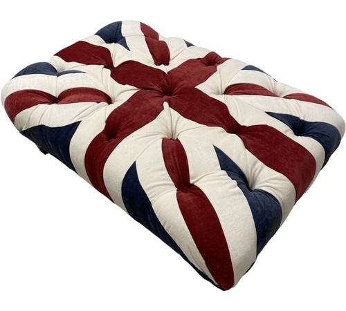 Medium union jack footstool - jack,