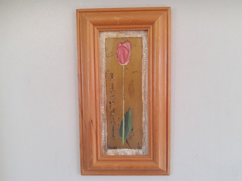 Wall hanging flower art - wall,