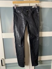 All Saints Spitalfields Jeans. Black 27w 27l shiny Skinny Fit