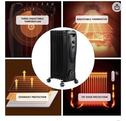 Kismile 1500w oil filled - kismile,