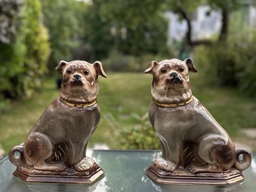 Pair large vintage ceramic - pair,