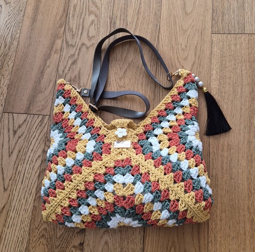 Handmade crochet bag - handmade,