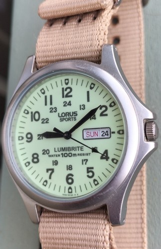 Lorus lumibrite military style - lorus,