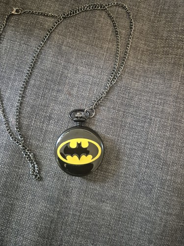 Batman pocket watch necklace - watch,