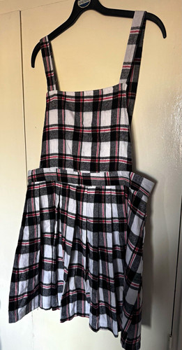 Boohoo plus checkered - checkered, pinafore