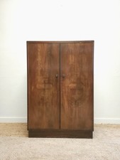 Art Deco Wardrobe Vintage Compactum Small Retro Walnut Gentlemans DELIVERY