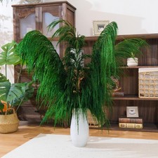 Green Pampas Grass Decor