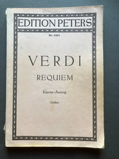 1937 Verdi Requiem Vocal Score