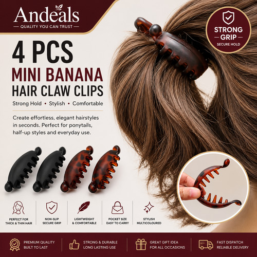 Pcs mini banana hair - 4, claw
