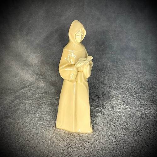 Spanish ceramic monk statue - spanish,