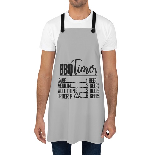 Bbq timer apron - bbq, apron,