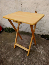 FOLDING TEA COFFE SIDE TABLE TV LAPTOP STAND DESK INDOOR OUTDOOR TABLE