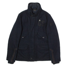 G-STAR Mens Overcoat Coat Blue L