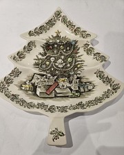 Johnson Brothers Merry Christmas, England: 3-Part Tree Shape Relish Dish