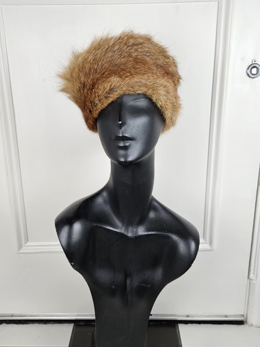 Vintage real fur pillbox hat - vintage,