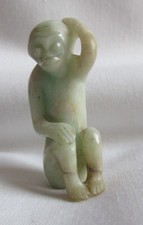 Small Jade Monkey Figure