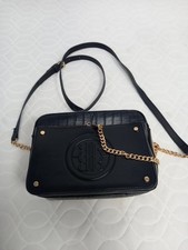 ❤️ River Island Black Handbag With Gold Chain Detail Pre Loved