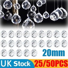 25/50Pcs Clear Crystal Ball