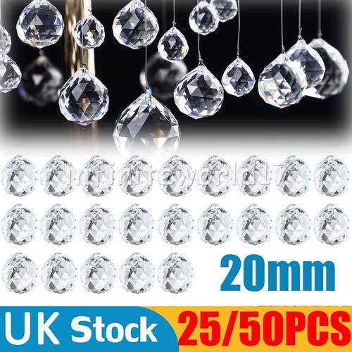 50pcs clear crystal - crystal, ball