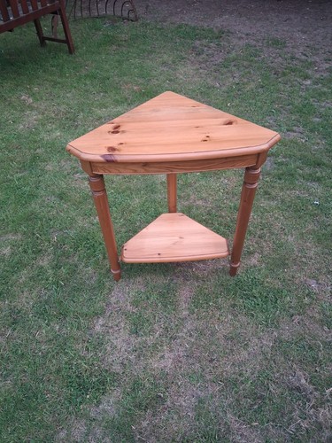 Pine corner table - corner, stand