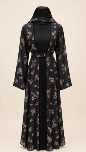 Women abaya noir - abaya-,
