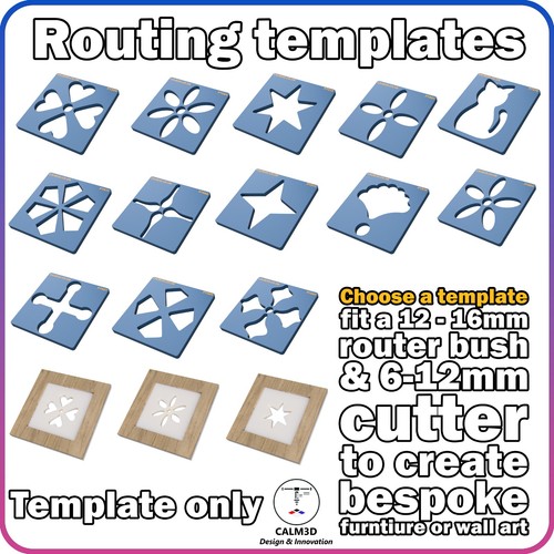 Router templates for - , door