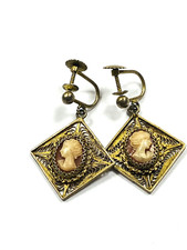 vintage filigree real cameo