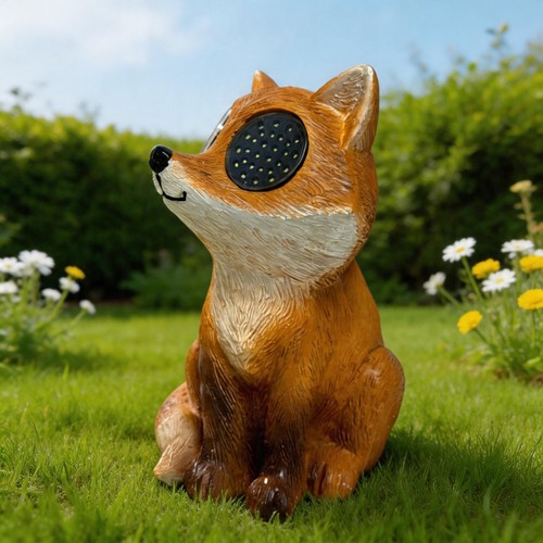 Solar fox garden - light, led