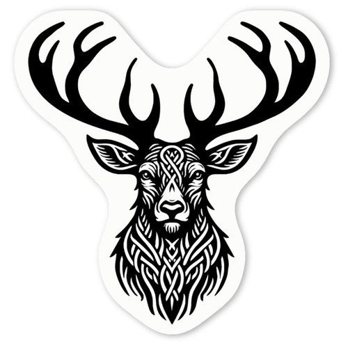Celtic stag decal stickers - decal,