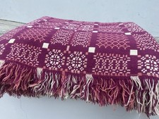 Vintage Welsh Tapestry Blanket