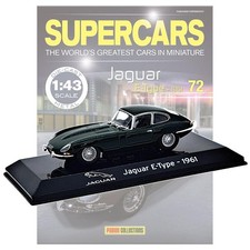Panini Supercars Collection 72 - Jaguar E-Type 1961 Model with Magazine