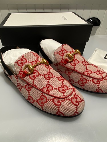 Gucci girls princetown red - princetown, gg