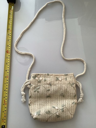 Clam bag wicker vine leaf - bag,