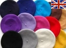 Vintage Colorful Unisex Men Women Wool Warm Beret Beanie Hat Cap French Style 