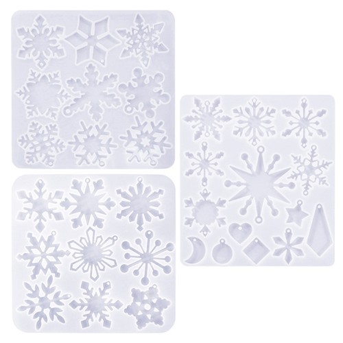 Snowflake silicone mould - silicone,