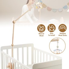 Baby Crib Mobile Arm Wooden