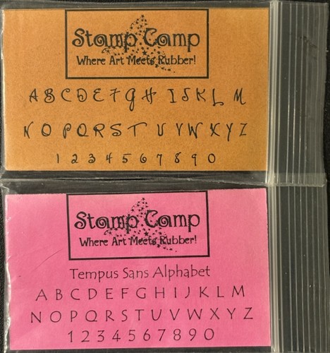 Stamp camp small alphabet - camp,