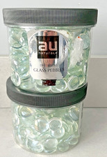 Clear Round Decorative Glass Pebbles Nuggets Vase Wedding Crafts ~ Total 372