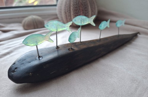 Handmade driftwood and - , fish