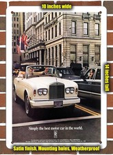 Metal Sign - 1986 Rolls Royce