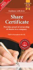  Share Certificate Standard