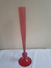 Whitefriars Bud Vase Ruby Red